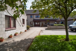 The Riggs sheltered housing entrance