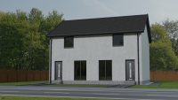 Computer generated image of semi-detached house