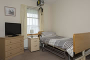 Bedroom of the respite flat at Javis Court