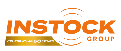Instock Group logo celebrating 50 years