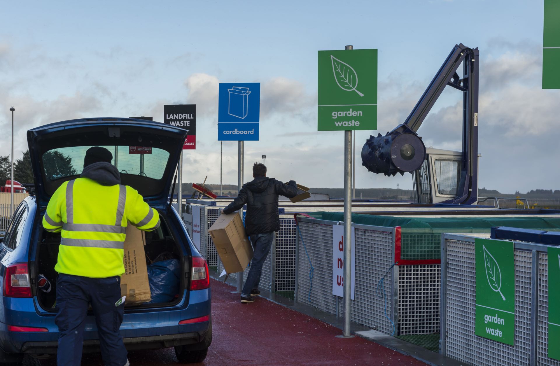 A household recycling centre
